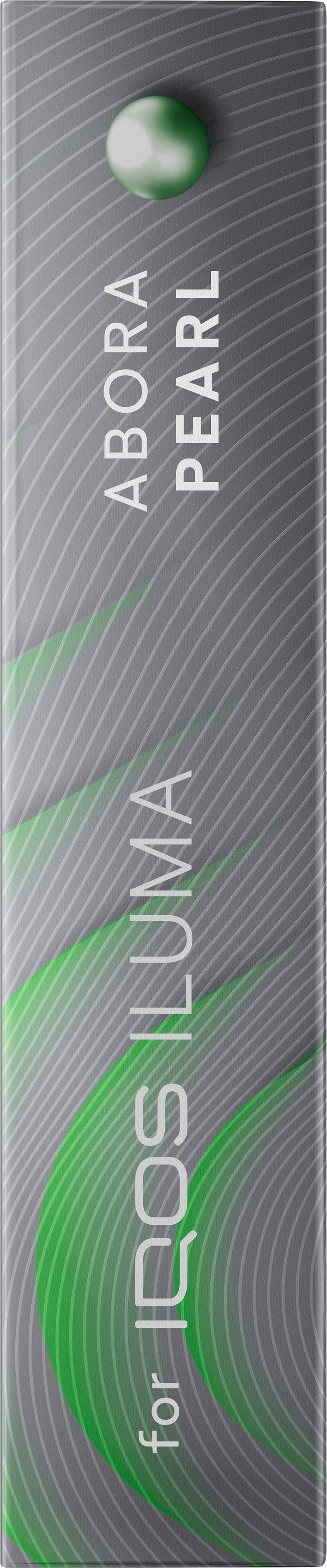 Top view of the TEREA Abora pearl pack against a green background.