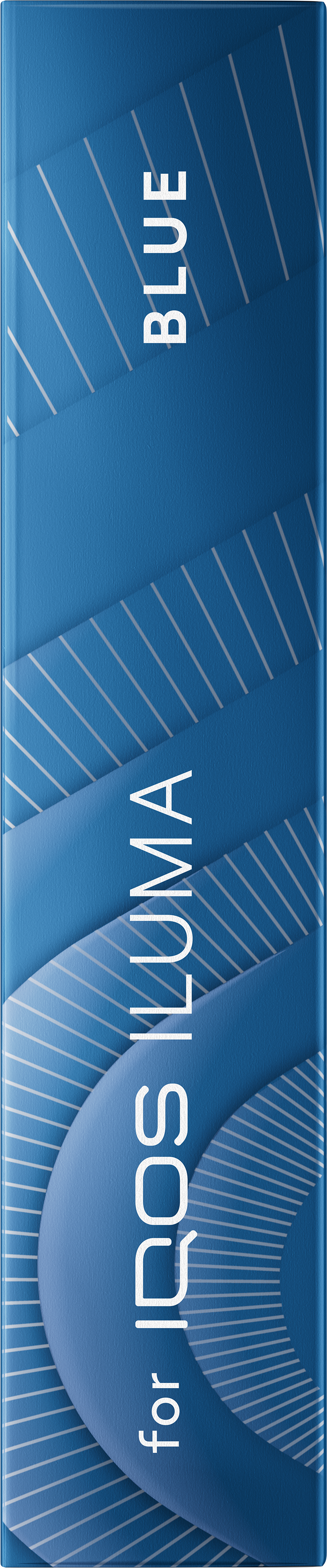 Top view of the TEREA Blue pack against a blue background.