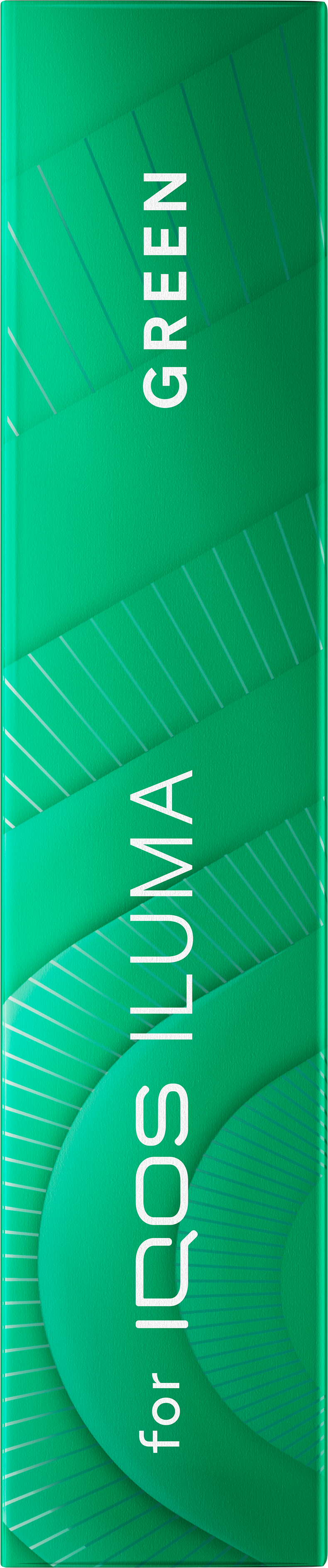 Top view of the TEREA Green pack against a dark green background.