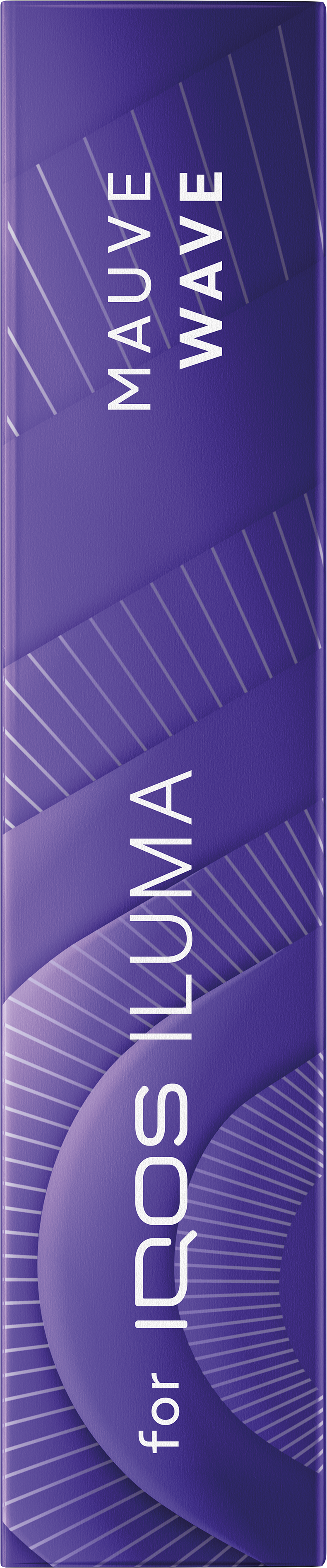 Top view of the TEREA Mauve Wave pack against a purple background.
