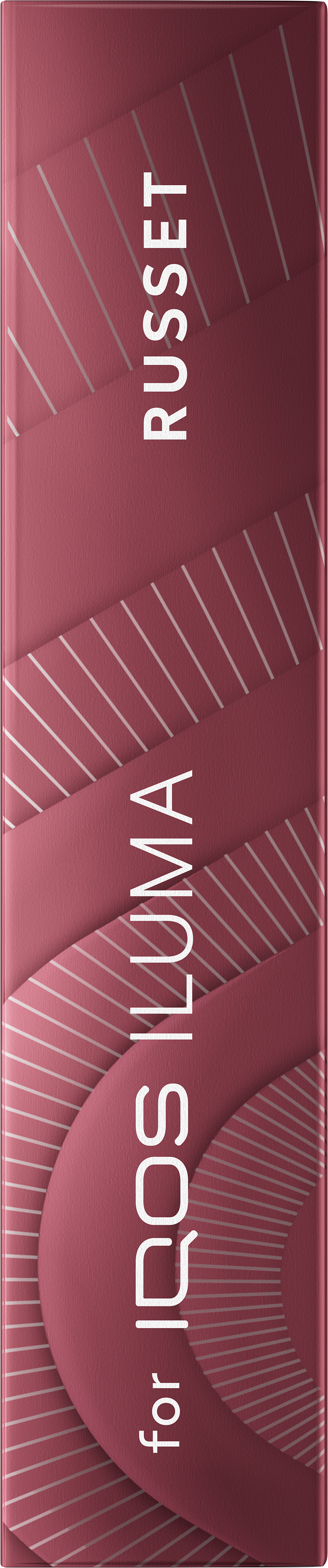 Top view of the TEREA Russet pack against a dark red background.