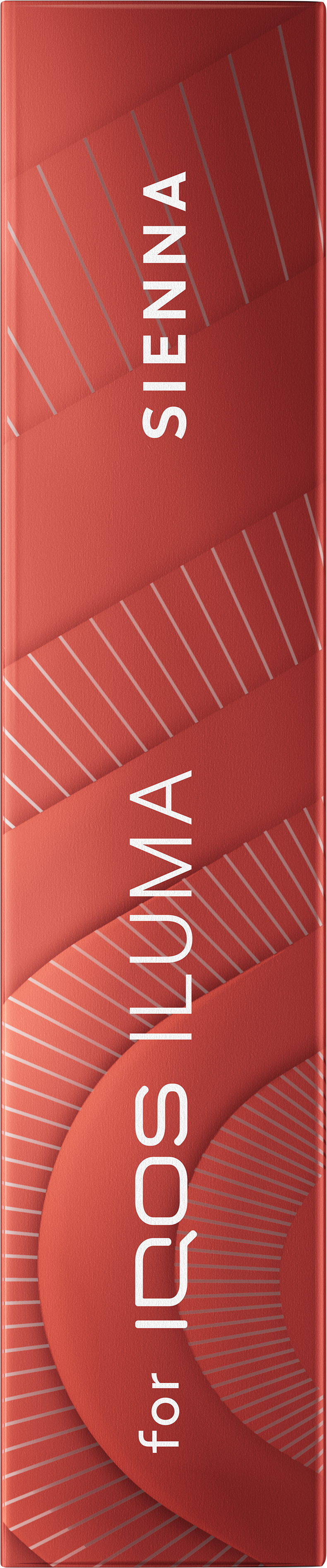 Top view of the TEREA Sienna pack against a red background.