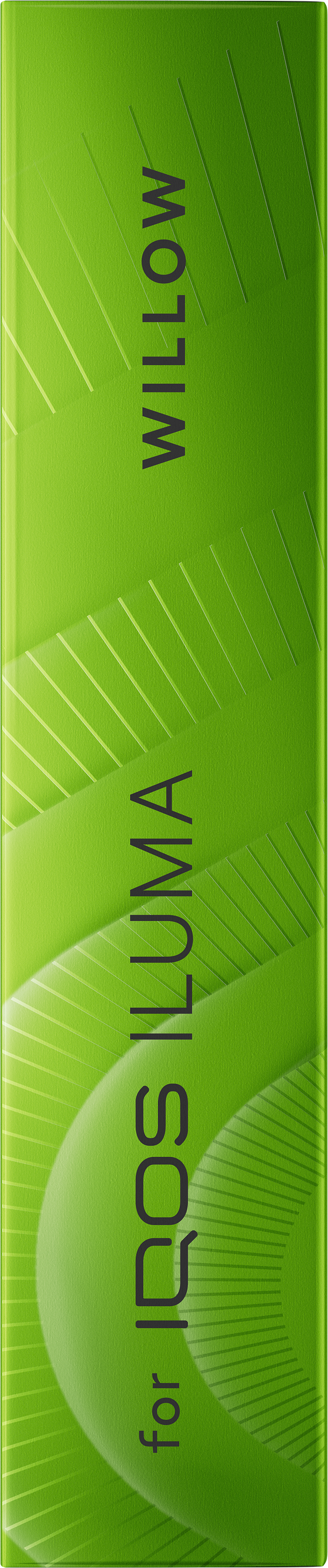 Top view of the Willow pack against a light green background.